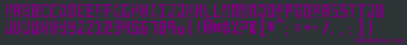 MonolythMonospacedWin Font – Purple Fonts on Black Background