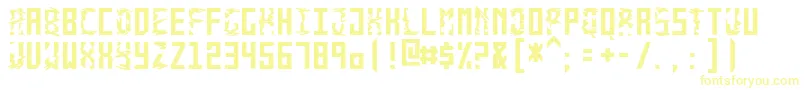 MonolythMonospacedWin Font – Yellow Fonts on White Background