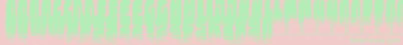 KolossalBlack Font – Green Fonts on Pink Background