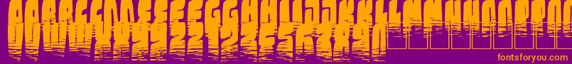 KolossalBlack Font – Orange Fonts on Purple Background