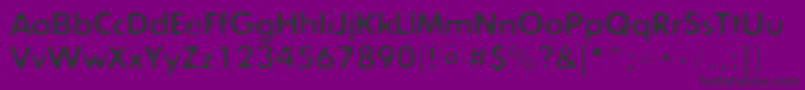 Exposureonec-fontti – mustat fontit violetilla taustalla