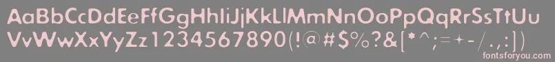 Exposureonec Font – Pink Fonts on Gray Background