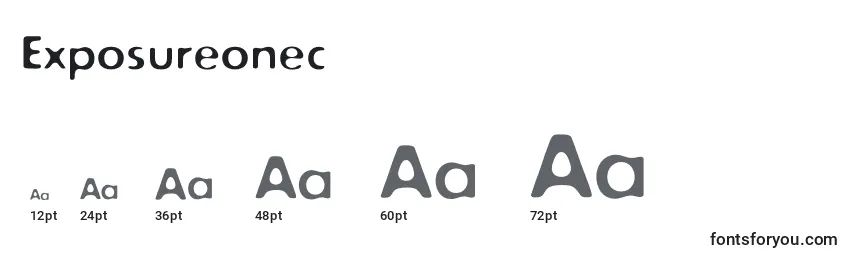 Exposureonec Font Sizes
