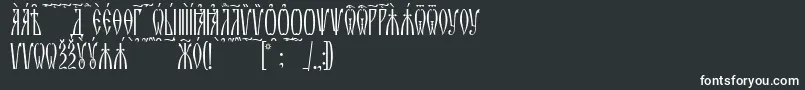 ZlatoustKucs Font – White Fonts on Black Background