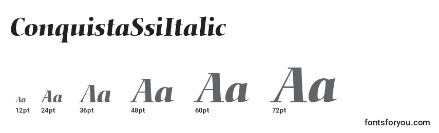 ConquistaSsiItalic Font Sizes