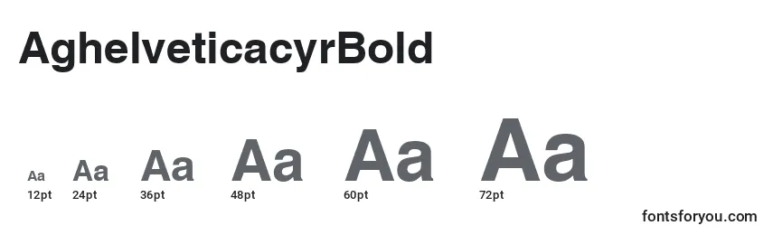 Размеры шрифта AghelveticacyrBold