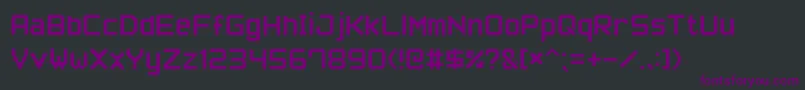 PixelFont7 Font – Purple Fonts on Black Background