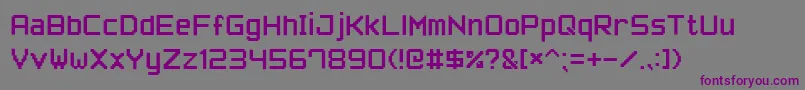 Шрифт PixelFont7 – фиолетовые шрифты на сером фоне