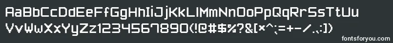 Fonte PixelFont7 – fontes brancas