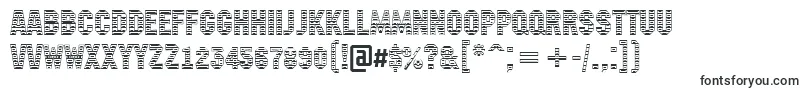 Шрифт Machinanovastdc – объёмные шрифты