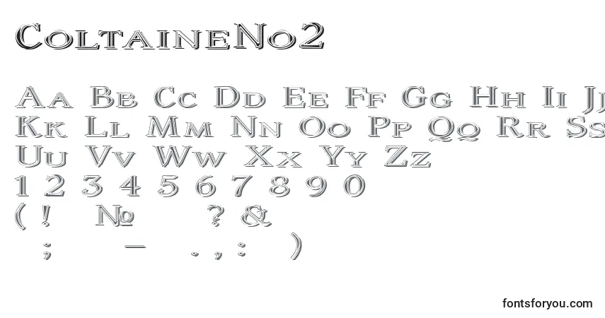 Шрифт ColtaineNo2 – алфавит, цифры, специальные символы