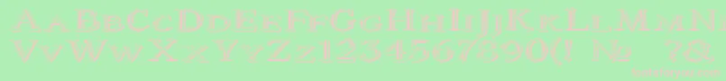 ColtaineNo2 Font – Pink Fonts on Green Background