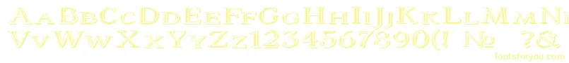 Шрифт ColtaineNo2 – жёлтые шрифты