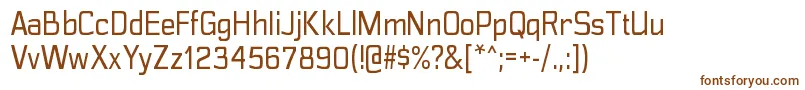 PolyflecrgRegular Font – Brown Fonts on White Background