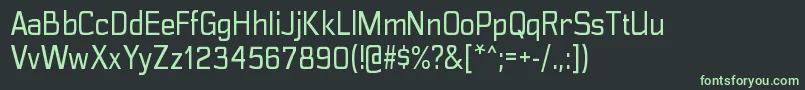 PolyflecrgRegular-Schriftart – Grüne Schriften auf schwarzem Hintergrund