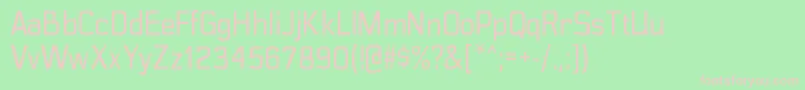 PolyflecrgRegular Font – Pink Fonts on Green Background