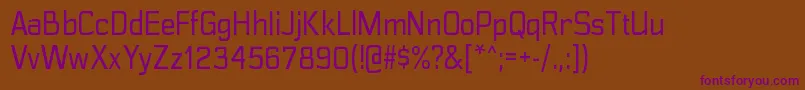 PolyflecrgRegular Font – Purple Fonts on Brown Background