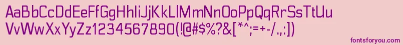 PolyflecrgRegular Font – Purple Fonts on Pink Background