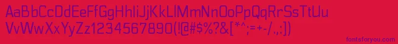 PolyflecrgRegular Font – Purple Fonts on Red Background