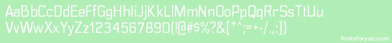 PolyflecrgRegular Font – White Fonts on Green Background