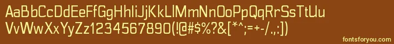 fuente PolyflecrgRegular – Fuentes Amarillas Sobre Fondo Marrón