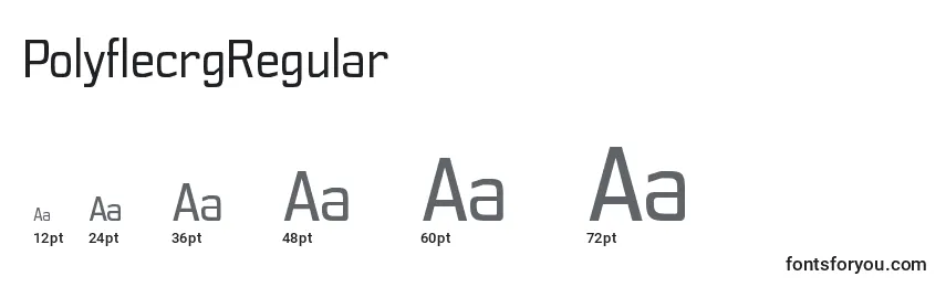 PolyflecrgRegular Font Sizes