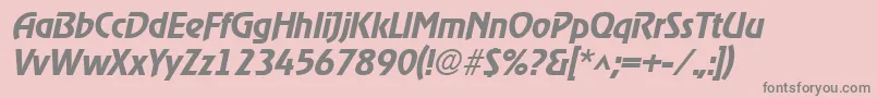 RevelmediumItalic Font – Gray Fonts on Pink Background