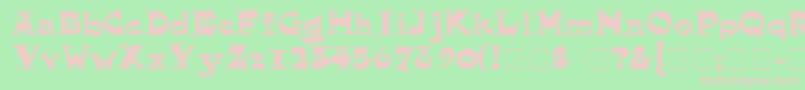 Quainte Font – Pink Fonts on Green Background