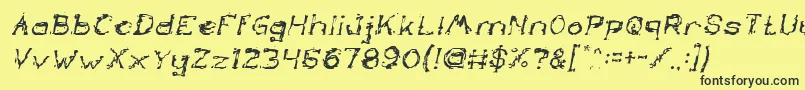 Más sobre la fuente TheLazyDogItalic fuente TheLazyDogItalic – Fuentes Negras Sobre Fondo Amarillo