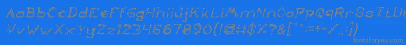 Шрифт TheLazyDogItalic – серые шрифты на синем фоне