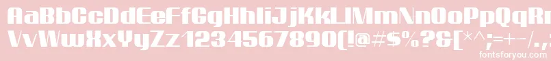 Ptarmigan Font – White Fonts on Pink Background