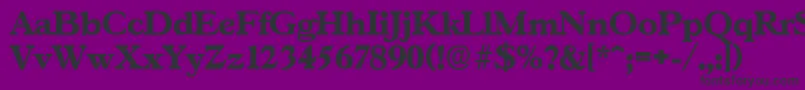 GascogneserialXboldRegular Font – Black Fonts on Purple Background