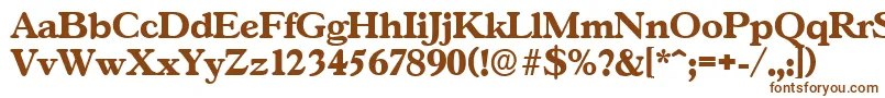 Шрифт GascogneserialXboldRegular – коричневые шрифты