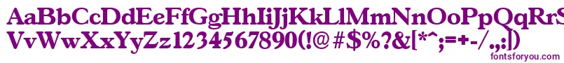 GascogneserialXboldRegular Font – Purple Fonts on White Background