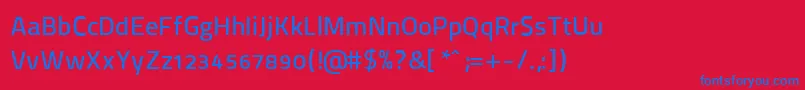 Подробнее о шрифте ThaitilliumImproved6002 Шрифт ThaitilliumImproved6002 – синие шрифты на красном фоне