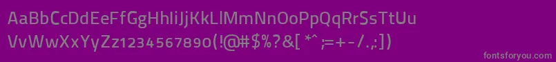 ThaitilliumImproved6002 Font – Gray Fonts on Purple Background