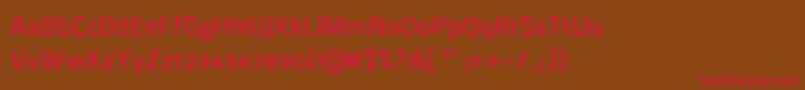ThaitilliumImproved6002 Font – Red Fonts on Brown Background