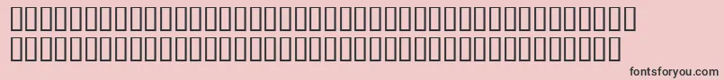ThoughtPolice-Schriftart – Schwarze Schriften auf rosa Hintergrund