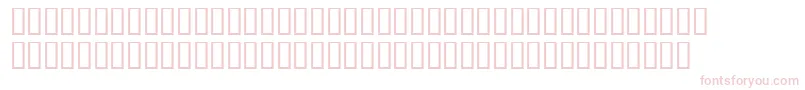 Fonte ThoughtPolice – fontes rosa em um fundo branco