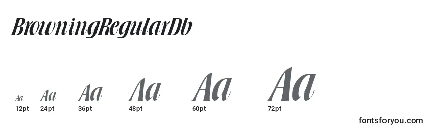 BrowningRegularDb Font Sizes