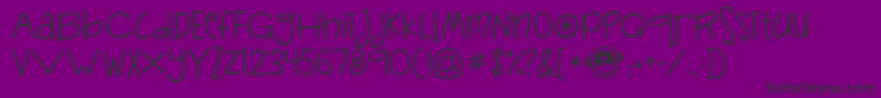 Jandasillymonkey Font – Black Fonts on Purple Background