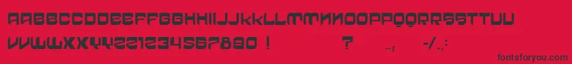 fuente VtksCrazyTime – Fuentes Negras Sobre Fondo Rojo