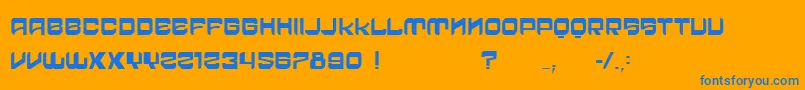 fuente VtksCrazyTime – Fuentes Azules Sobre Fondo Naranja
