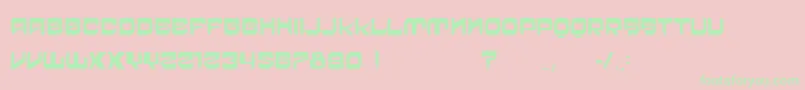 VtksCrazyTime Font – Green Fonts on Pink Background