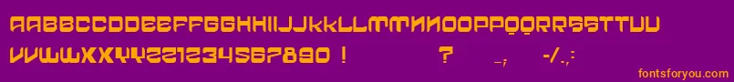 VtksCrazyTime Font – Orange Fonts on Purple Background