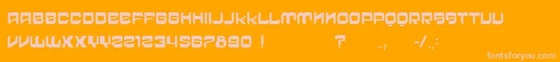 VtksCrazyTime Font – Pink Fonts on Orange Background