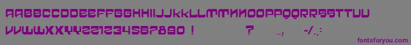Police VtksCrazyTime – polices violettes sur fond gris