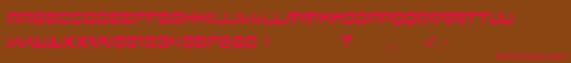VtksCrazyTime Font – Red Fonts on Brown Background