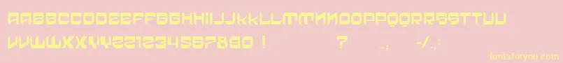 VtksCrazyTime Font – Yellow Fonts on Pink Background