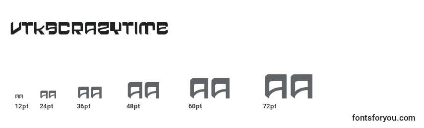 VtksCrazyTime Font Sizes
